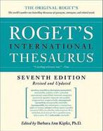 Rogets International Thesaurus, 7th Edition 9780061715211, Verzenden, Gelezen, Barbara Ann Kipfer