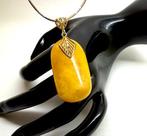 Vintage natuurlijk Baltisch amber hanger zilver 925 verguld, Collections