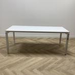 Tweedehands slingerbureau 180x80 cm, wit, Gebruikt, Bureau