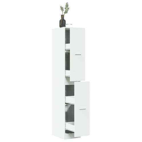 vidaXL Apothekerskast 30x41x174,5 cm bewerkt hout wit, Huis en Inrichting, Kasten | Overige, Nieuw, Verzenden