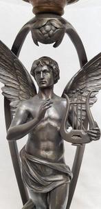 WMF - Tafelmiddenstuk - Tin en handgeslepen glas - Orpheus