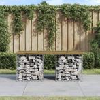 vidaXL Tuinbank schanskorfontwerp 103x44x42 cm geïmpregneerd, Tuin en Terras, Verzenden, Nieuw