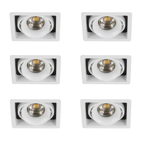 Spots inbouw Inbouwspot Bjorn 1 wit set 6 stuks, Huis en Inrichting, Lampen | Overige, Verzenden