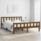 vidaXL Cadre de lit Marron miel Bois massif 120x200 cm, Maison & Meubles, Chambre à coucher | Lits, Neuf, Verzenden