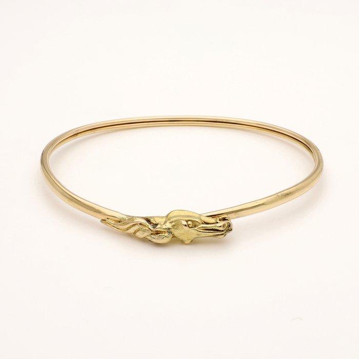 Armband - 18 karaat Geel goud - Paard, Handtassen en Accessoires, Armbanden