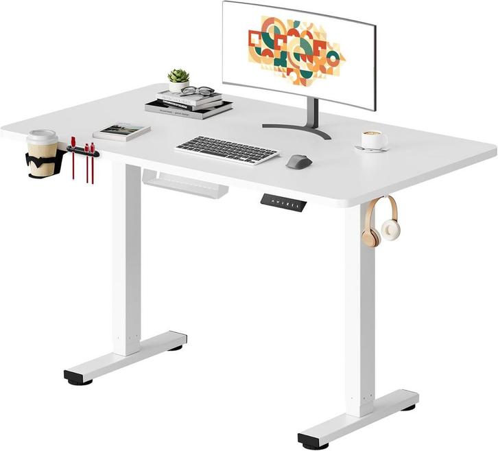 Zit sta bureau - Elektrisch - Verstelbaar - 110 x 54 cm - QE, Huis en Inrichting, Bureaus, Nieuw, Verzenden