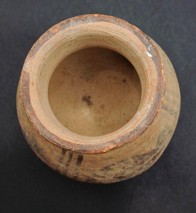 Indus Vallei Terracotta Versierde pot - 83 mm (Zonder, Antiek en Kunst, Antiek | Overige Antiek