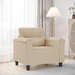 vidaXL Chaise de canapé crème 60 cm tissu microfibre, Huis en Inrichting, Verzenden