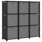 vidaXL Kast met 9 vakken met boxen 103x30x107,5 cm stof, Verzenden, Nieuw