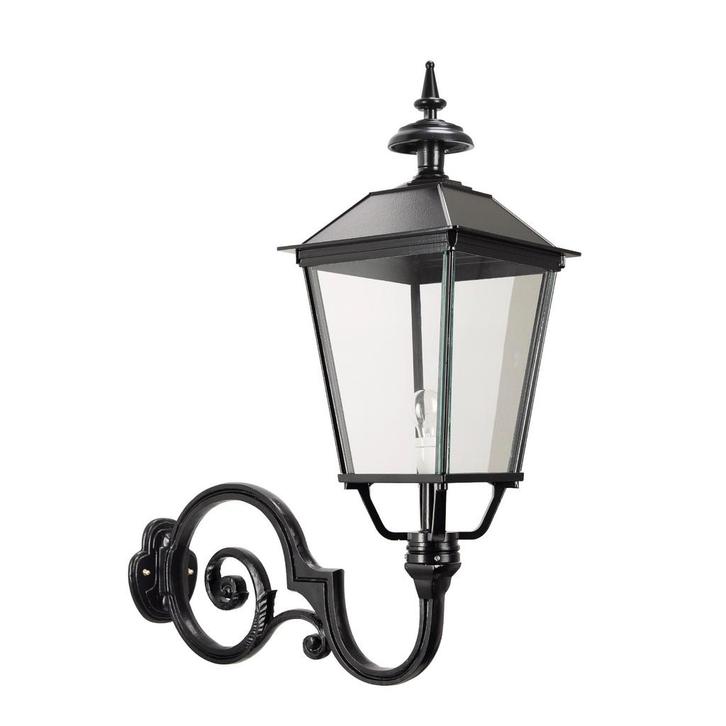 Buitenverlichting wand vierkant Klassieke muurlamp Singel XL, Tuin en Terras, Buitenverlichting, Verzenden