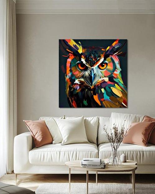 Michael Mey - The Vivid Owl, Antiek en Kunst, Kunst | Schilderijen | Modern