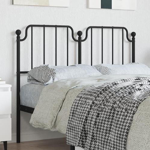 vidaXL Tête de lit métal noir 120 cm, Huis en Inrichting, Slaapkamer | Bedden, Verzenden