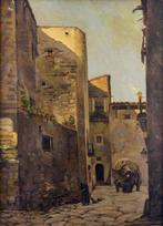 Modest Urgell i Inglada (1839-1919) - Calle empedrada, Antiek en Kunst