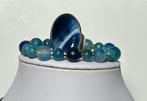 Agata Azul de Brazilië Natuurlijk en Apatiet Blauw (1040, Verzamelen