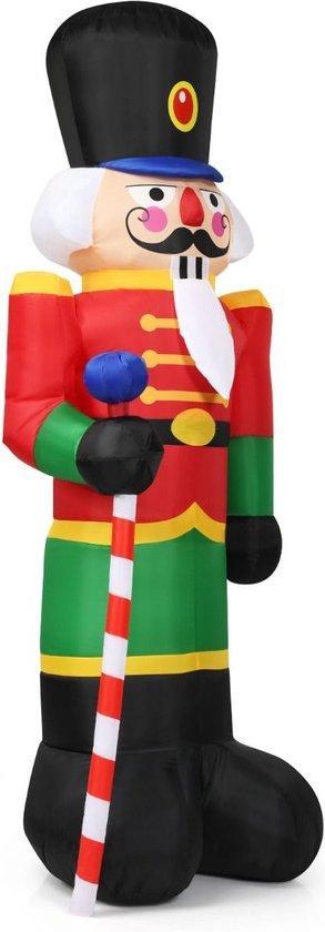 2dekans | Costway Hoge Opblaasbare Kerst Notenkraker Soldaat, Diversen, Kerst, Ophalen of Verzenden