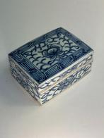 Doos - Chinees wit blauw porseleinen doosje Qing-periode -, Antiquités & Art, Antiquités | Autres Antiquités