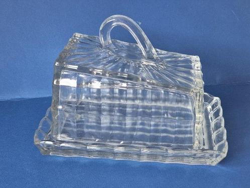 H. Markhbeinn Paris - Boterschotel - Glas - Kaasstolp, Antiek en Kunst, Antiek | Meubels | Tafels