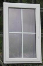 pvc raam , chassis , venster 84 x 133 wit / kwartsgrijs, Nieuw, Kunststof, Raamkozijn, 75 tot 150 cm