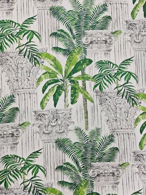 Exclusief weefsel met oude Calonne en palmen - 300x280cm -, Antiek en Kunst, Antiek | Tapijten, Tafelkleden en Textiel