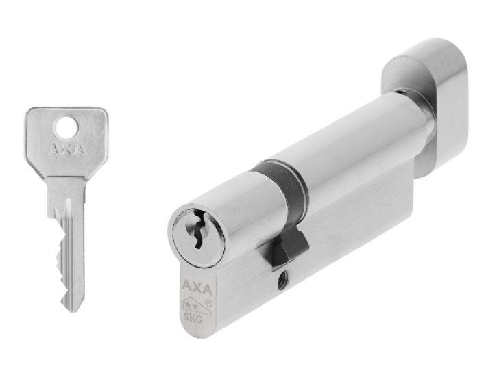 AXA knop veiligheidscilinder Security K60/30 SKG2, Doe-het-zelf en Bouw, Hang- en Sluitwerk, Klink of Kruk, Nieuw, Overige materialen