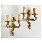 Dos lámparas de pared - Kaars wandlamp (2) - Verguld brons, Maison & Meubles, Maison & Meubles | Autre