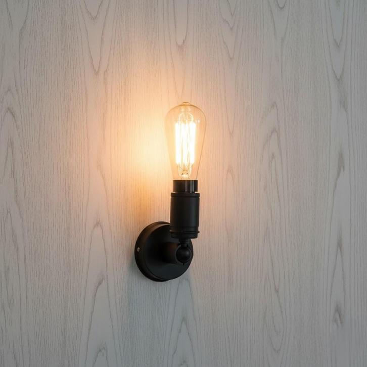 Wandlampen Messing Spot Milton Antiek Zwart, Huis en Inrichting, Lampen | Wandlampen, Nieuw, Overige materialen, Verzenden