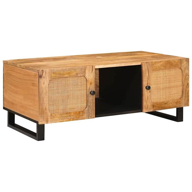 vidaXL Salontafel Artisan Eiken 100 x 54 x 40 cm Massief, Huis en Inrichting, Tafels | Salontafels, Nieuw, Verzenden