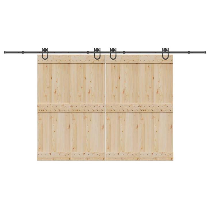 vidaXL Doos met onderdelen voor schuifdeur 400 cm staal, Doe-het-zelf en Bouw, Hang- en Sluitwerk, Nieuw, Verzenden
