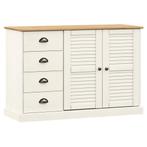 Dressoir Vigo Wit Grenen 113cm | Retour Deal | -40%, Verzenden, Nieuw, 25 tot 50 cm, 100 tot 150 cm
