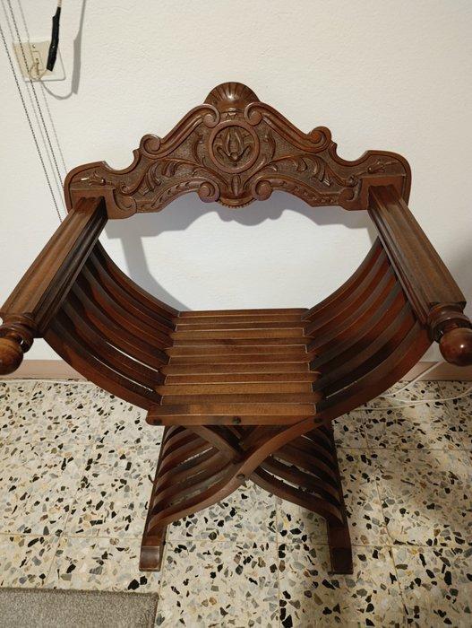 Klapstoel - Walnoot, Antiek en Kunst, Curiosa en Brocante