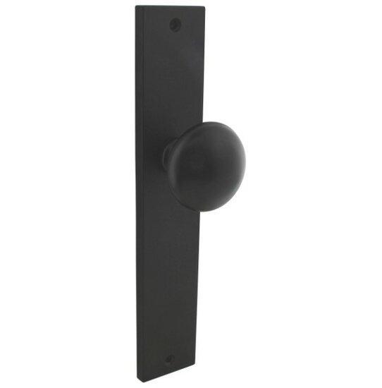 Intersteel Knopschild 245x45mm blind zwart, Doe-het-zelf en Bouw, Hang- en Sluitwerk, Ophalen of Verzenden