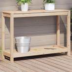 vidaXL Oppottafel met schap 108x35x75 cm massief grenenhout, Tuin en Terras, Verzenden, Nieuw