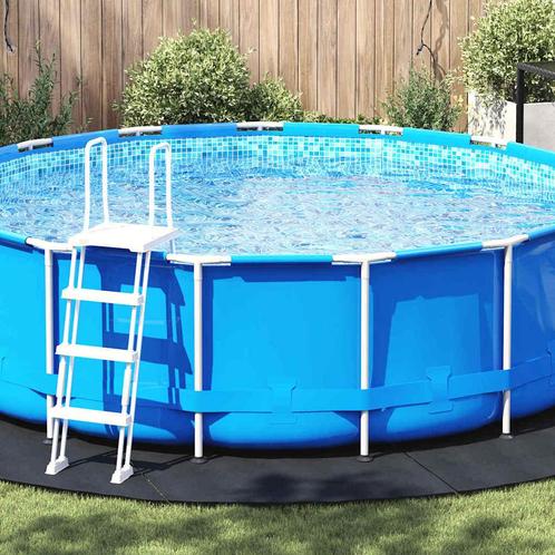 vidaXL Vijvergrondzeil Zwart Ø 458 cm Polyester geotextiel, Tuin en Terras, Zwembaden, Nieuw, Verzenden