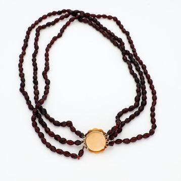 Collier - 14 carats Or jaune - grenade