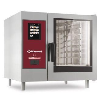 Combi-steamer | Gas | 6x GN 1/1 | Cleaning | Stoom +, Zakelijke goederen, Horeca | Keukenapparatuur, Nieuw in verpakking, Verzenden