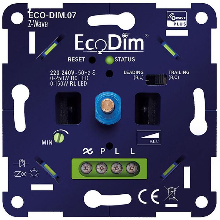 EcoDim Smart LED-dimmer 0–200W WiFi/Z-Wave met meter, Maison & Meubles, Accessoires pour la Maison | Autre, Envoi