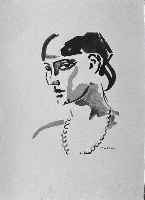 Kees Van Dongen (1877-1968) - Jeune fille brune, Antiek en Kunst, Antiek | Overige Antiek