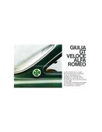 1967 ALFA ROMEO GIULIA GT VELOCE BROCHURE FRANS