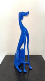 Abdoulaye Derme - sculptuur, Chien Lévrier - 30 cm - Koud, Antiquités & Art