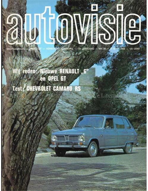 1968 AUTOVISIE MAGAZINE 39 NEDERLANDS, Livres, Autos | Brochures & Magazines