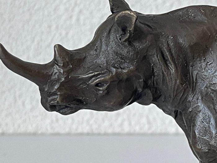 Milo (1910-1978) - Beeld, Rhinoceros - 3 kg - 18 cm - Brons,, Antiek en Kunst, Curiosa en Brocante