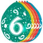 Ballonnen 6 Jaar Versiering 30cm 5st, Hobby en Vrije tijd, Verzenden, Nieuw