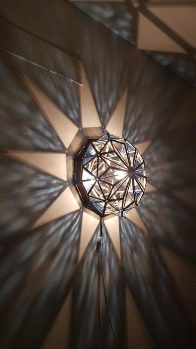 Lamp - Glas, Metaal, Antiek en Kunst, Kunst | Designobjecten