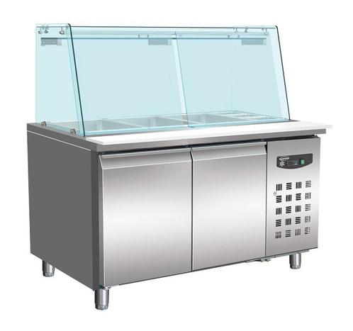 saladette 428L 2 deuren glasopstand, Elektronische apparatuur, Vriezers en Diepvrieskisten, Ophalen of Verzenden