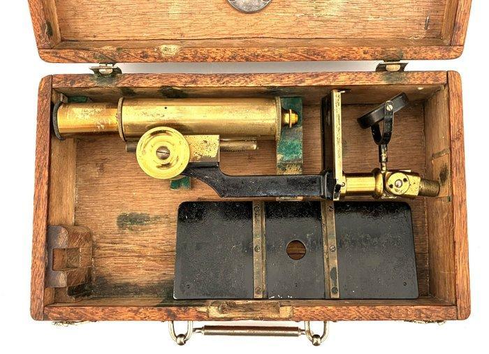 Oud Duits draagbaar microscoop (circa 1880) - 1850-1900 -, Antiek en Kunst, Antiek | Overige Antiek