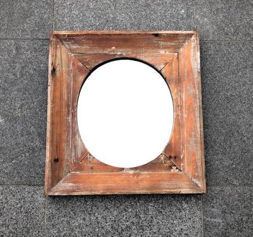 Miroir mural - Bois de pin, Antiek en Kunst, Curiosa en Brocante