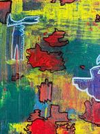 Georges Armand Achiana (XX) - Cartography of caos, Antiquités & Art, Art | Peinture | Moderne