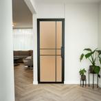 Stalen Binnendeur - 6 Vlaks - Mat glas - Luxe design, Doe-het-zelf en Bouw, Deuren en Vliegenramen, Minder dan 80 cm, Binnendeur