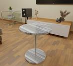 TM DESIGN - Salontafel - Metaal, Olimpisch gestreept marmer