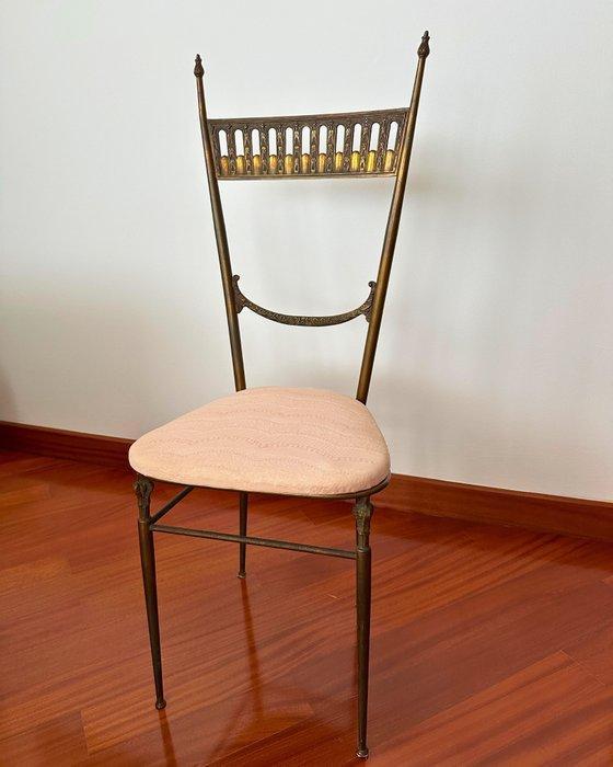 Stoel - Messing - Sedia in neoklassieke stijl, Hollywood, Maison & Meubles, Maison & Meubles | Autre